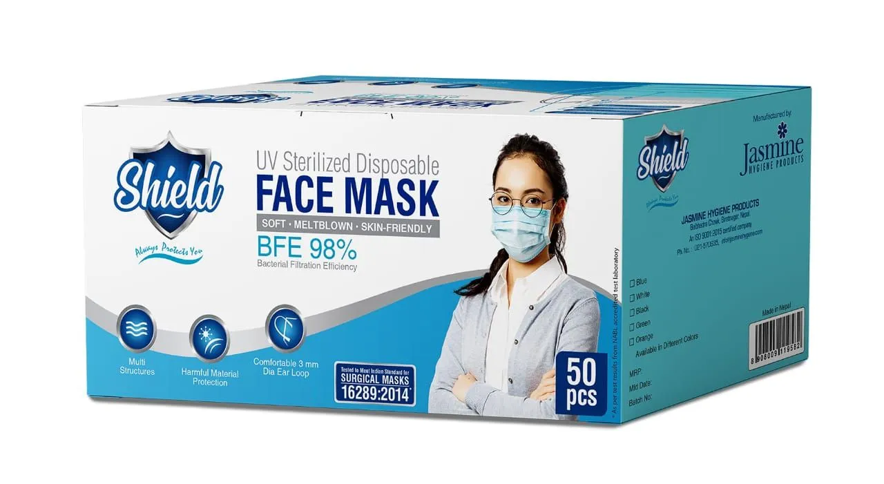 FACE MASK BLUE PRINT
